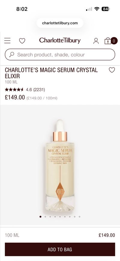 Charlotte Tilbury Magic Serum Crystal Elixir 100ml