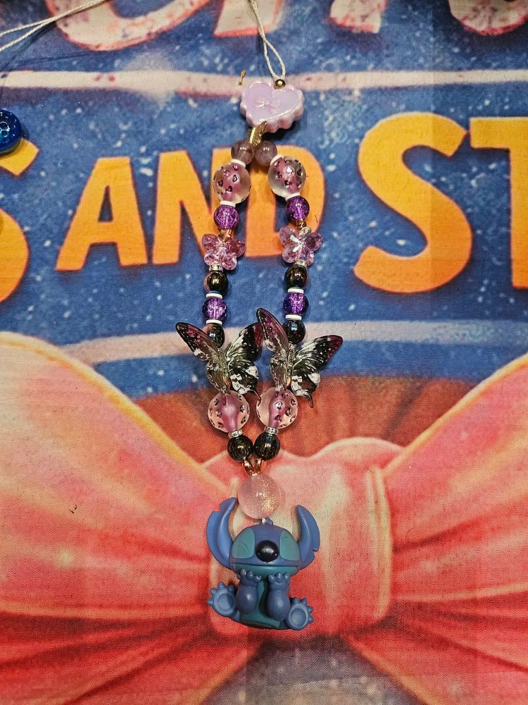 Decorative Pen And Keychain Sets With Stitch Character 2
