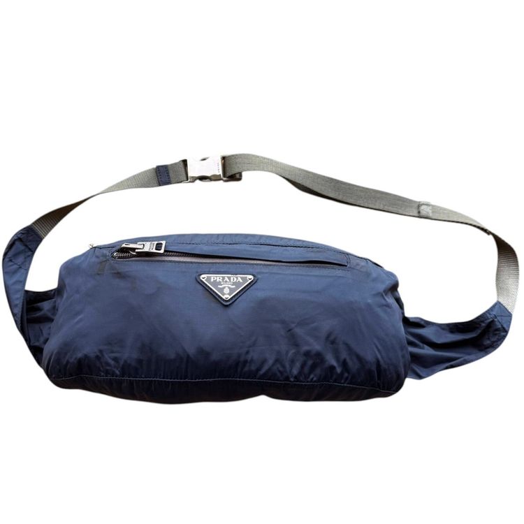 Prada Tessuto blue nylon belt bag image 1