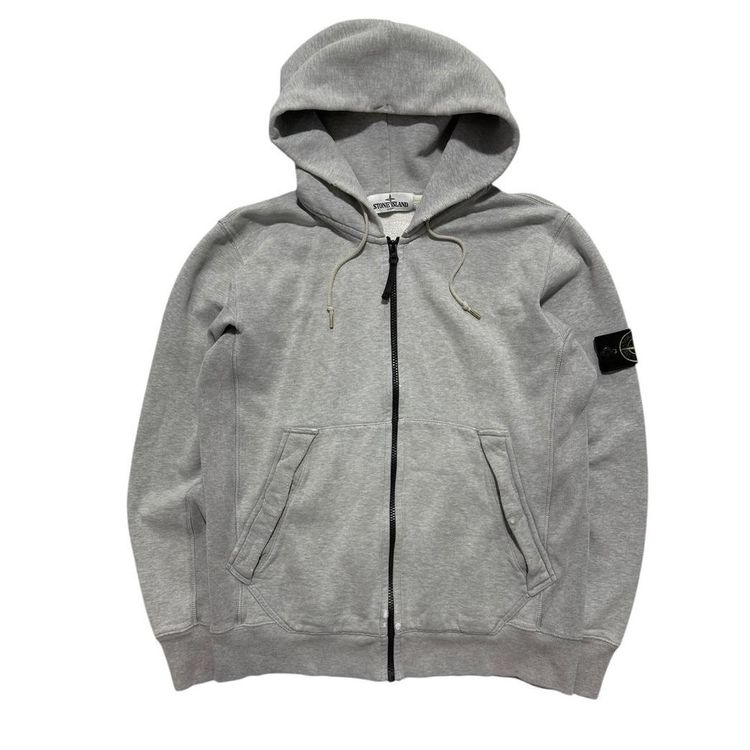 Stone Island Stone Island Grey Zip Up Hoodie product image