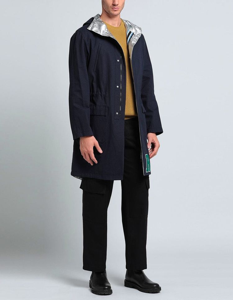 Raf Simons Navy Blue Parka with Silver Interior - AW16 5