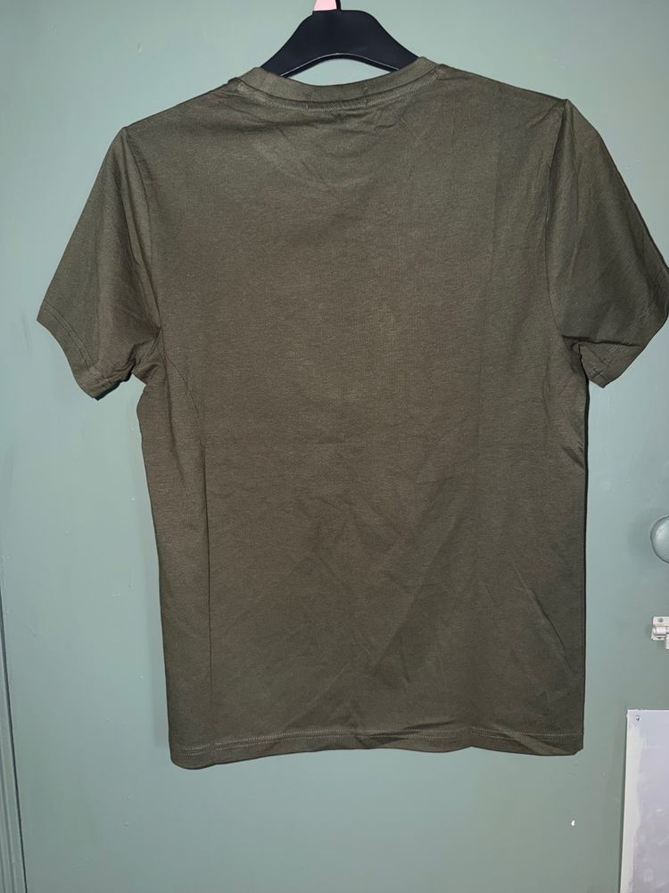 Fred Perry Dark Green Textured Laurel Wreath T-Shirt image 4