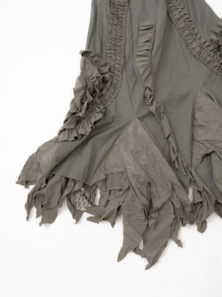 SAGE RUFFLED FAIRYCORE MAXI DRESS 10