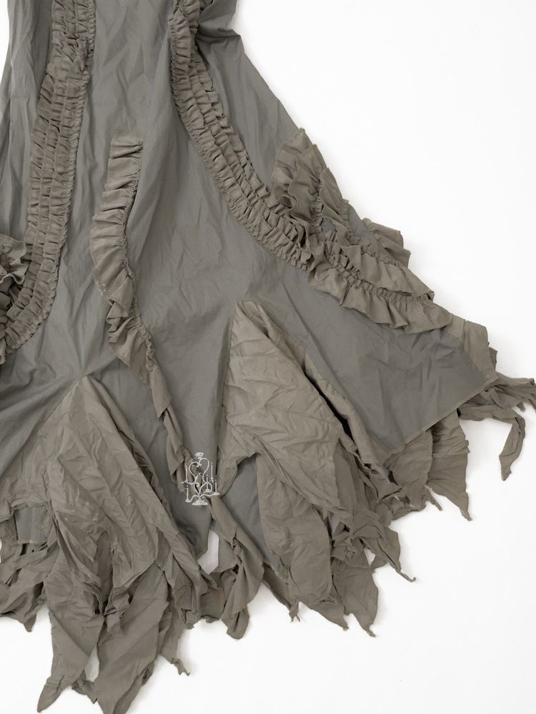 SAGE RUFFLED FAIRYCORE MAXI DRESS 12