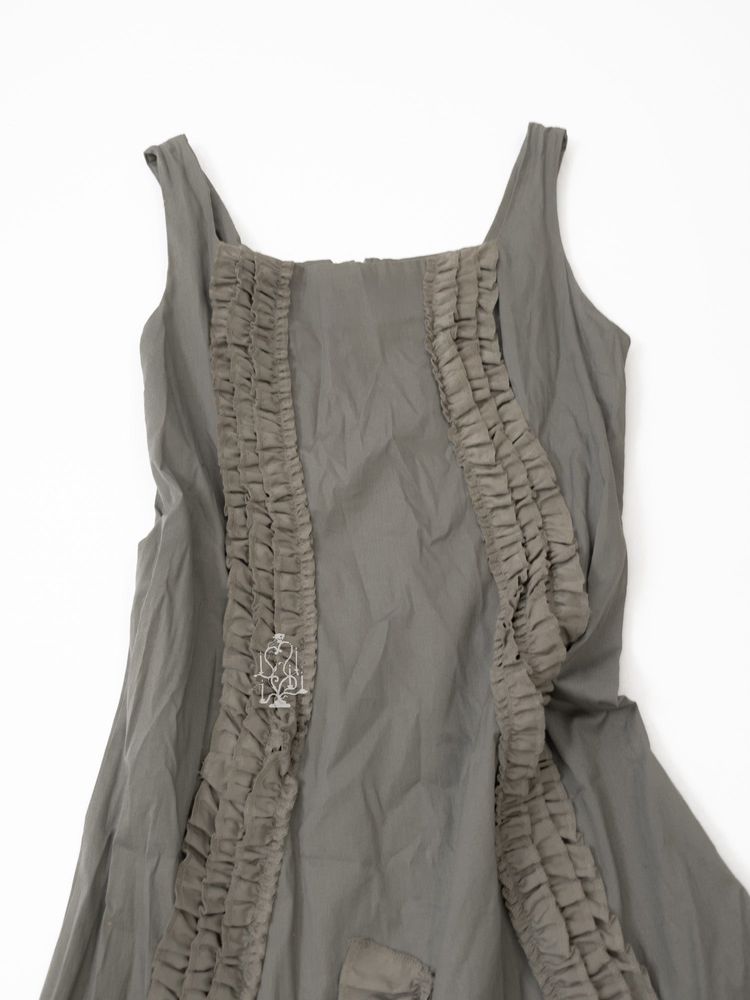 SAGE RUFFLED FAIRYCORE MAXI DRESS 13