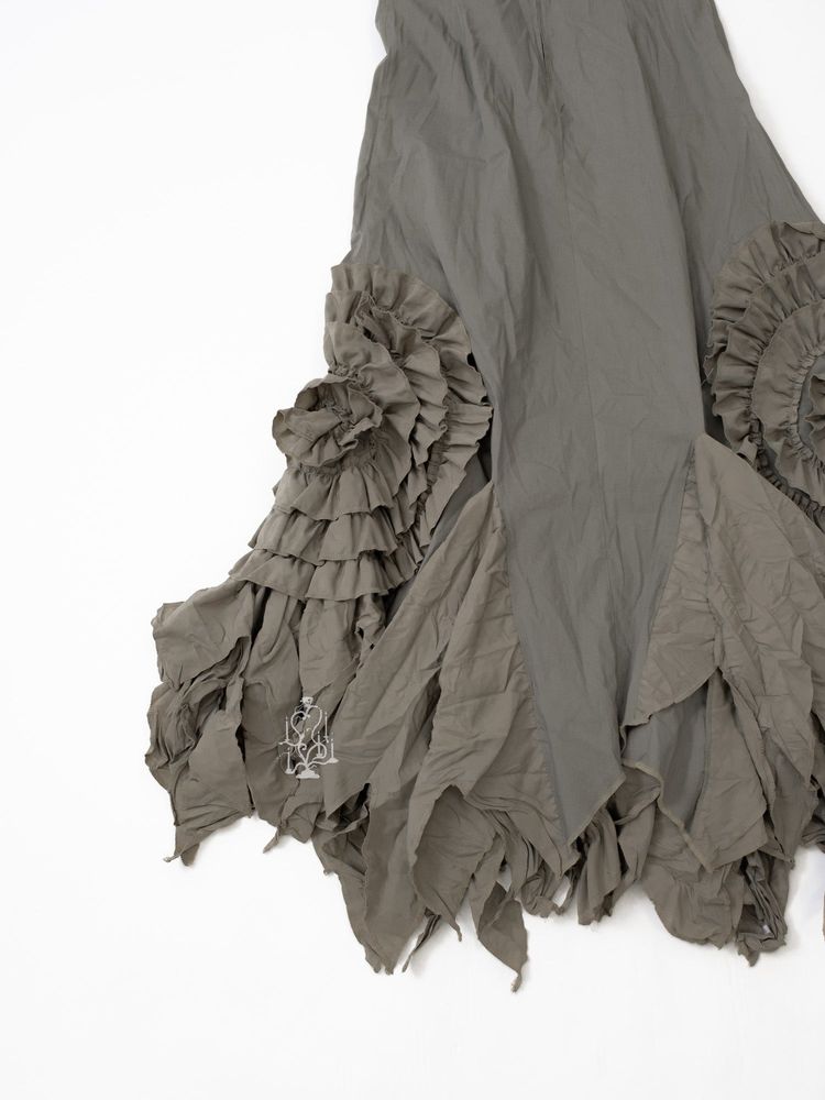 SAGE RUFFLED FAIRYCORE MAXI DRESS 4