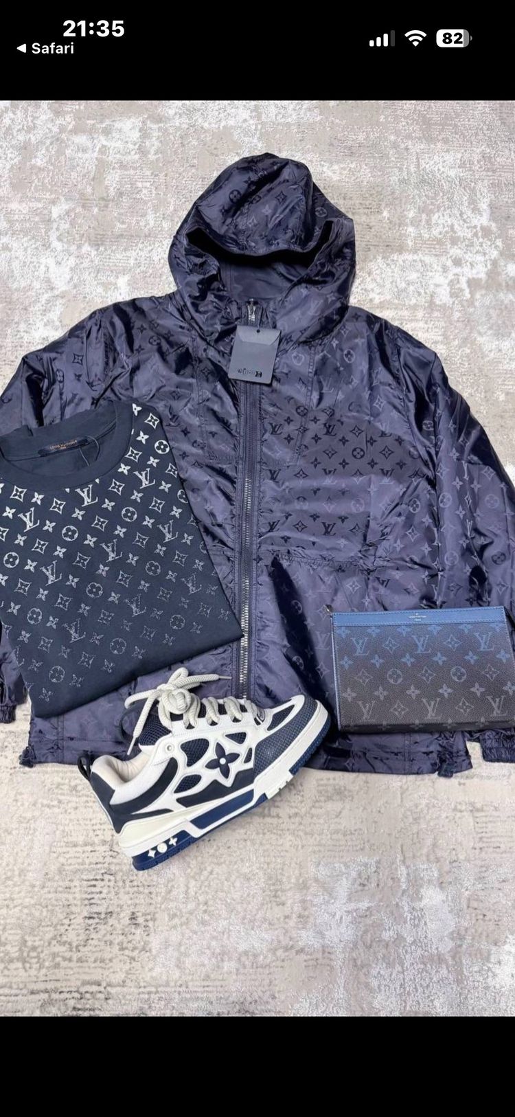 Louis Vuitton Louis Vuitton Jacket, Shirt, Jeans, Sneakers, And Wallet product image