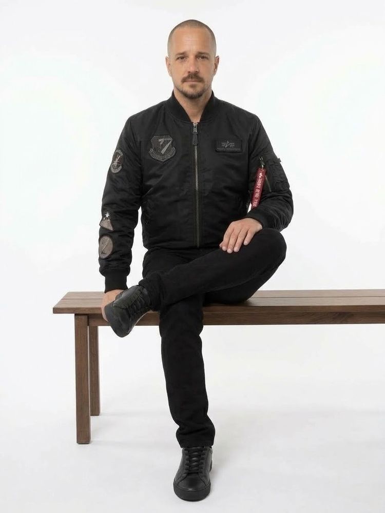 Alpha Industries Black Bomber Jacket image 4