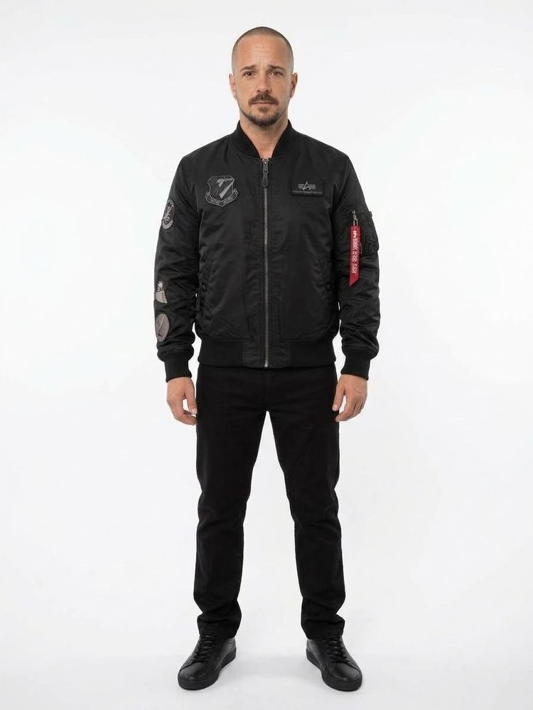 Alpha Industries Black Bomber Jacket image 3