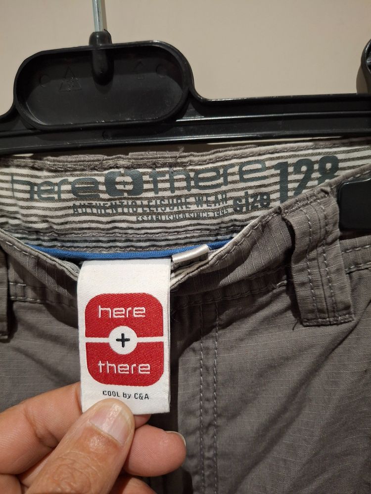 Here + There Grey Cargo Pants 3