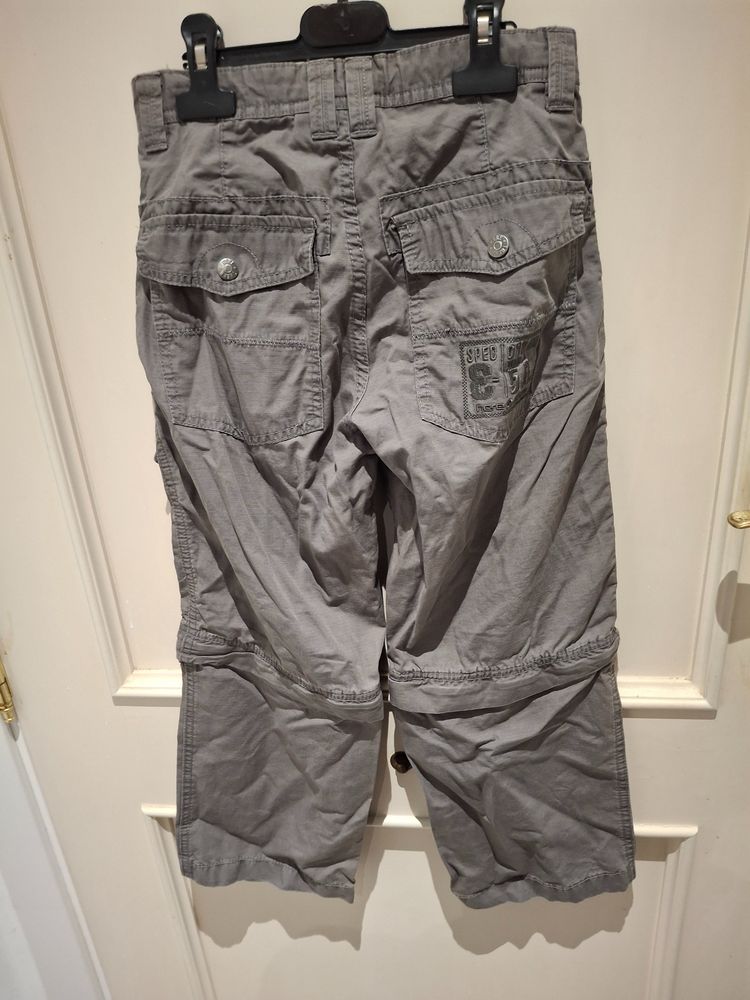 Here + There Grey Cargo Pants 2