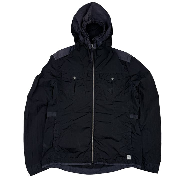 CP Company Navy Blue Cotton/Nylon Blend Windbreaker Jacket - XL (52) imagen 1