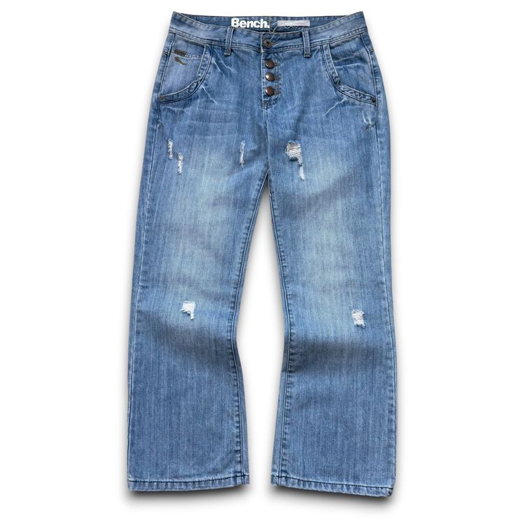 Bench 2000's button fly encore boyfriend fit denim jeans (S)