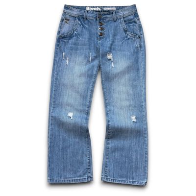 Bench 2000's button fly encore boyfriend fit denim jeans (S)