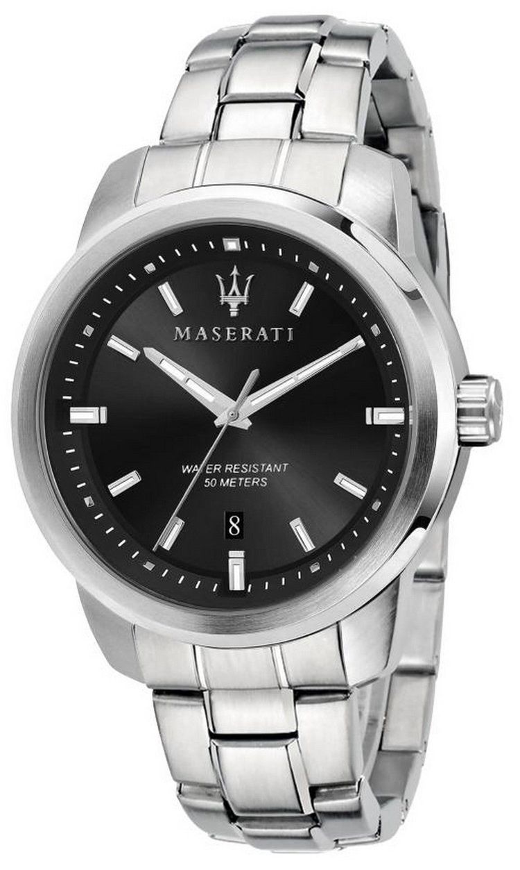 Maserati Successo Black Dial Stainless Steel Quartz R8853121006 Men's Watch image 1