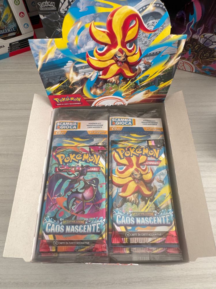 Pokémon Caos Nascente Trading Card Game Booster Packs obraz 1