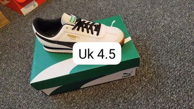 Puma White And Black Sneakers