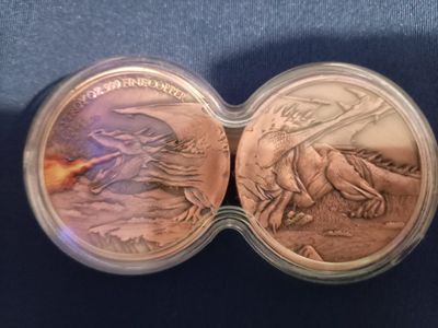 Dragon-Themed Copper Coin Set