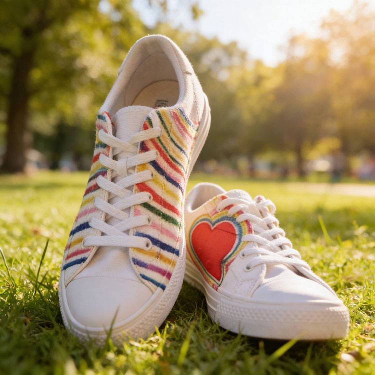 Rainbow CONVERSE   HEART Design product image