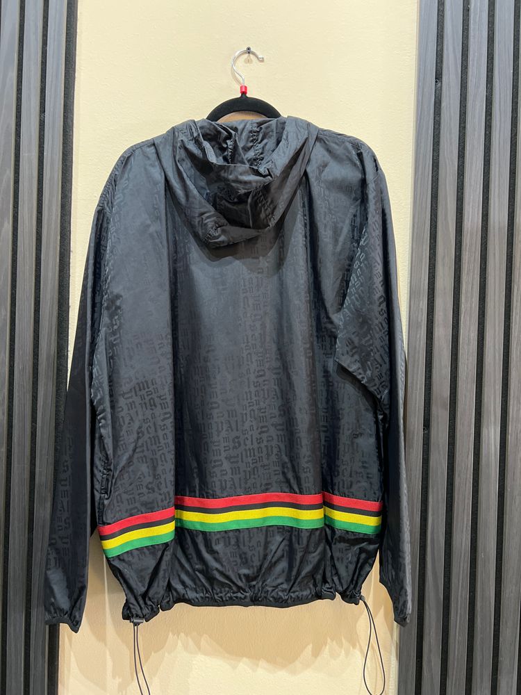 Palm Angels Black Hooded Jacket image 2