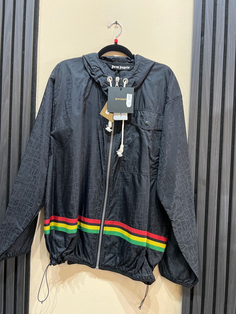 Palm Angels Black Hooded Jacket