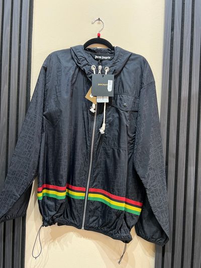 Palm Angels Black Hooded Jacket