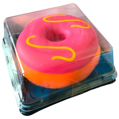 Pink And Orange Squishy Donut Squishy Fidget Sensory Toy