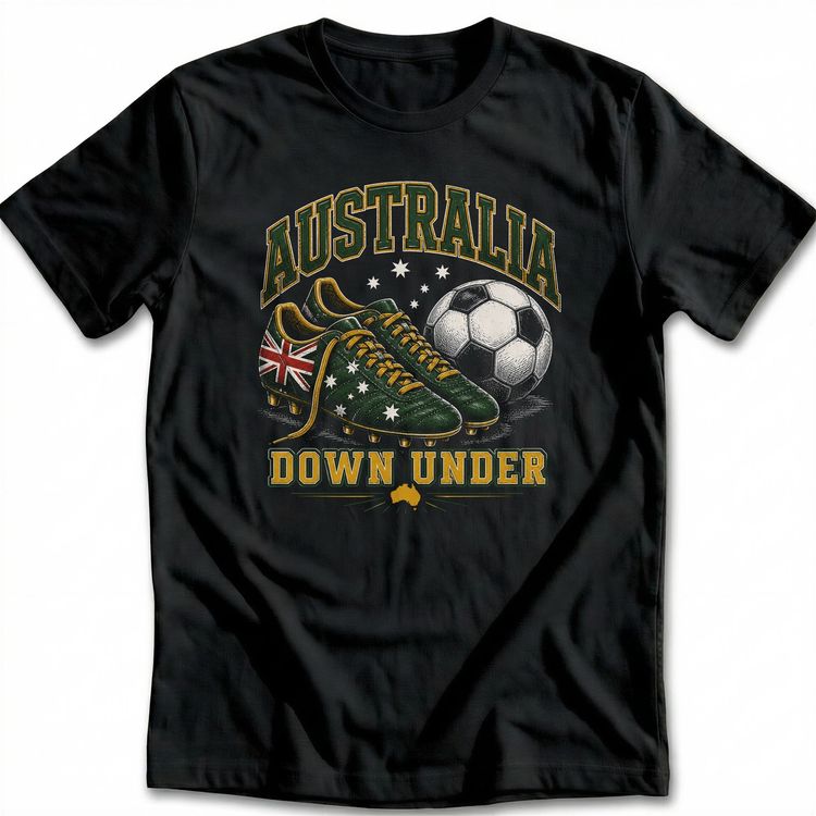 Australian Football Boots Down T-Shirt image 4