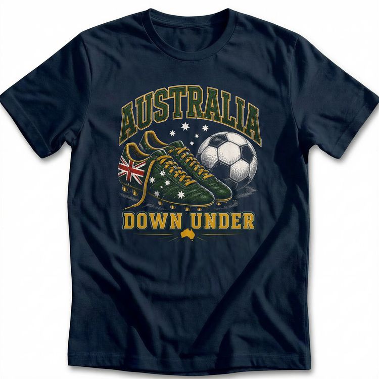 Australian Football Boots Down T-Shirt image 3