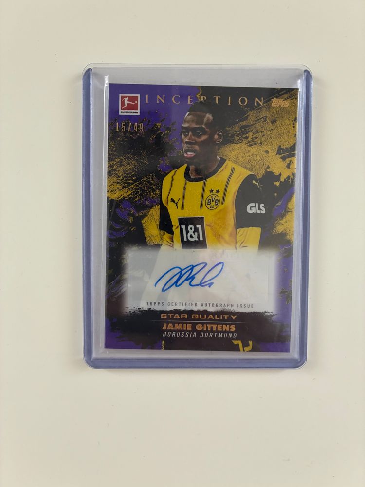 Jamie Gittens Topps auto/49 inception 