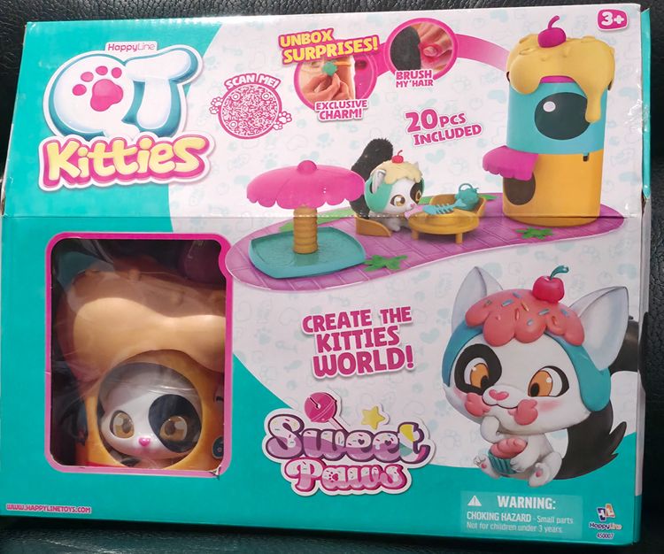 Happy Line U Kitties Sweet Paws Playset