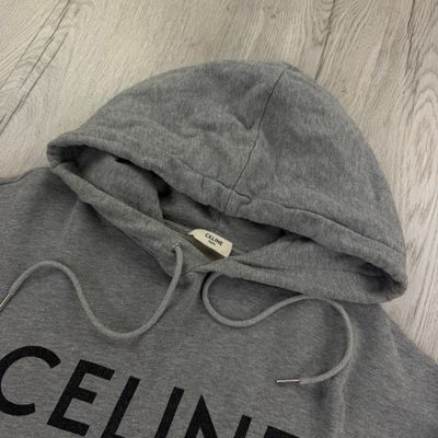 Celine Men’s Grey Loose Pullover Hoodie - XL 8