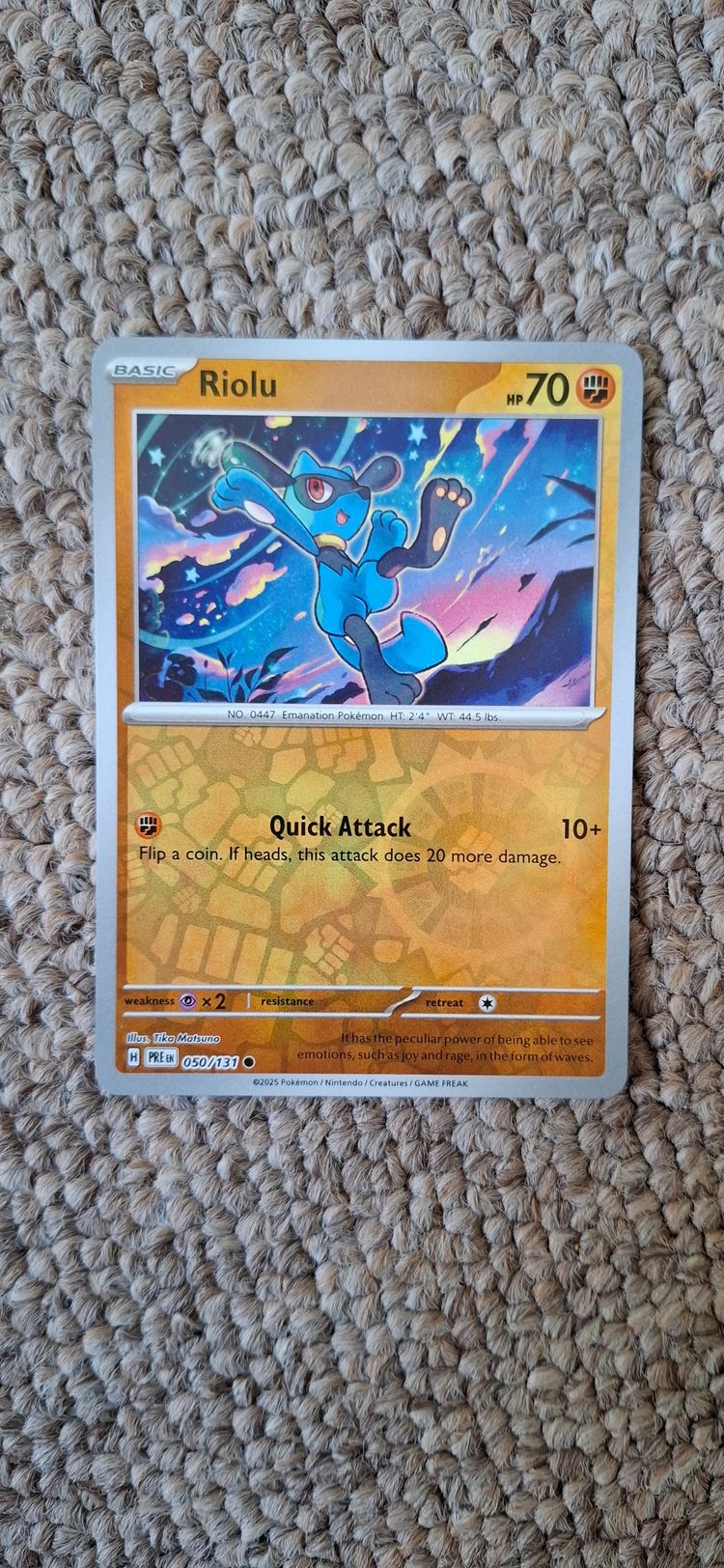 Riolu Pokemon Card