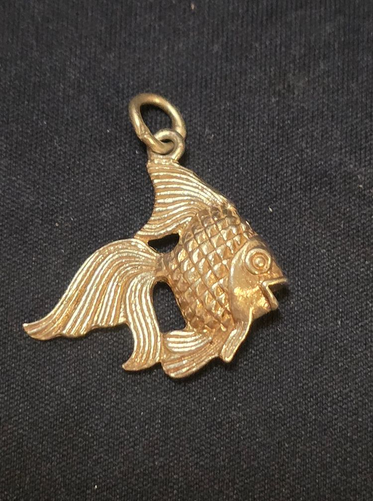 £20). 925 sterling silver Fish-Shaped Pendant Charm image 5