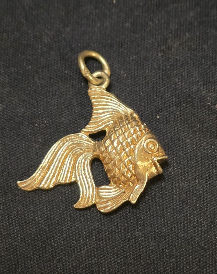 £20). 925 sterling silver Fish-Shaped Pendant Charm image 4