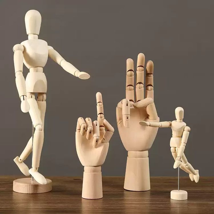 Wooden Artist Mannequins And Hand Models image 2