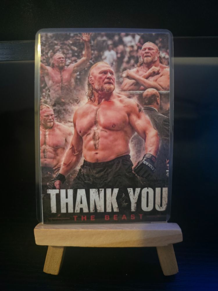 Other Wwe Thank You The Beast Brock Lesnar Card product image