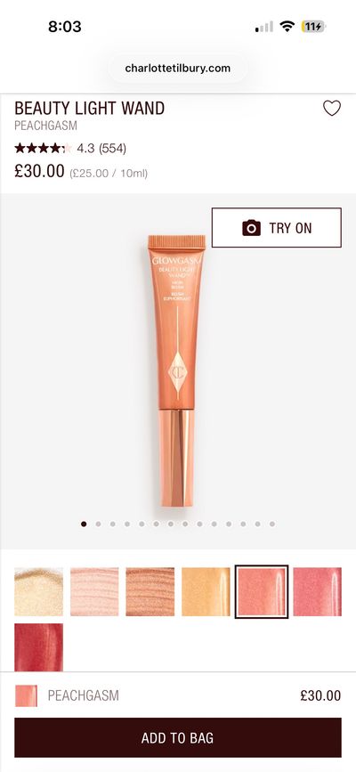 Beauty Light Wand Peachgasm Charlotte Tilbury