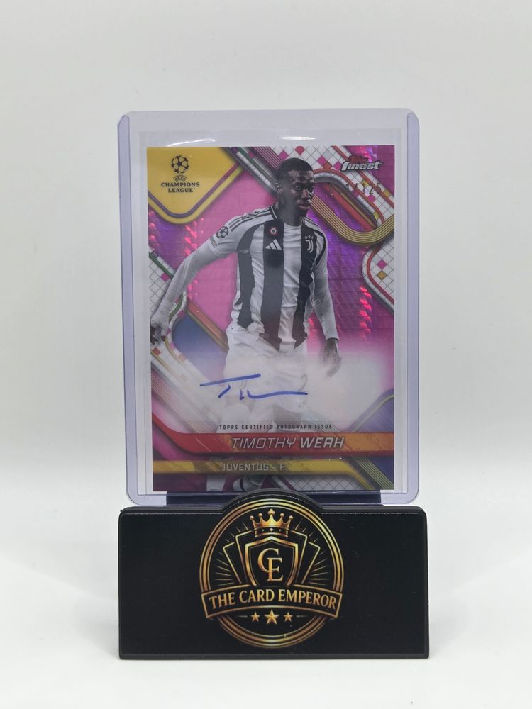 Timothy Weah (Juventus) 041/125 Autographed Card Topps Finest 2024-2025 obraz 1