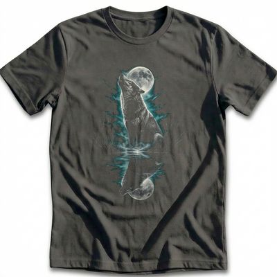 Wolf Reflection Teal Water T-Shirt AU 3