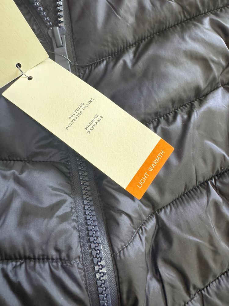 M&S BluePuffer Jacket With Hood 11-12 year image 4