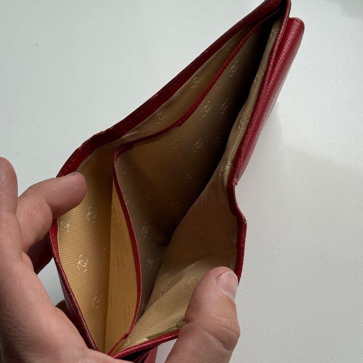 Chanel Red Leather Wallet 7