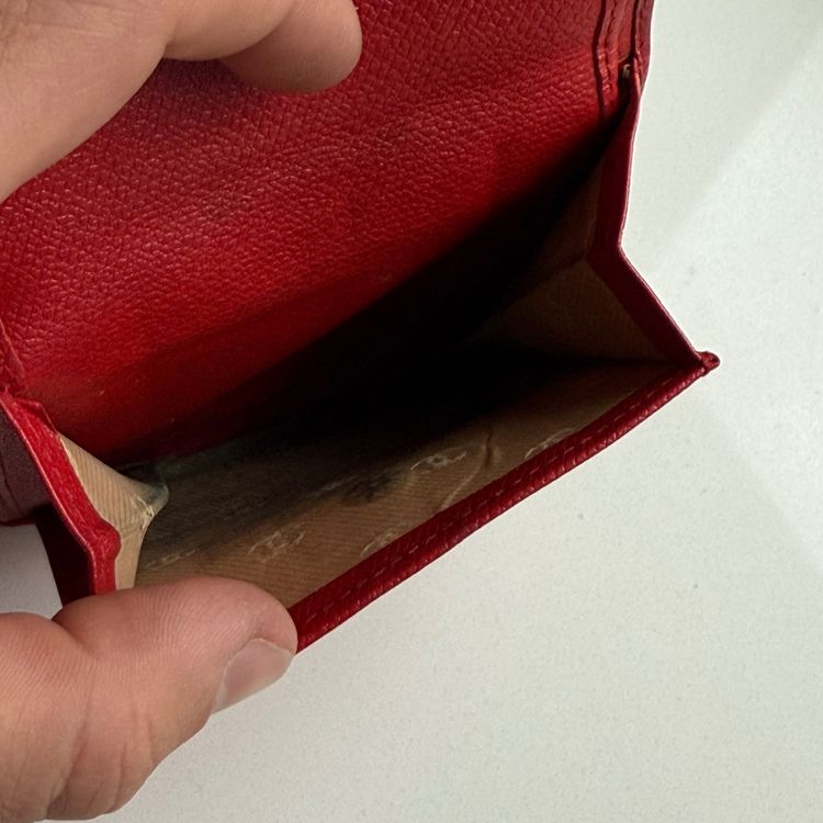Chanel Red Leather Wallet 6