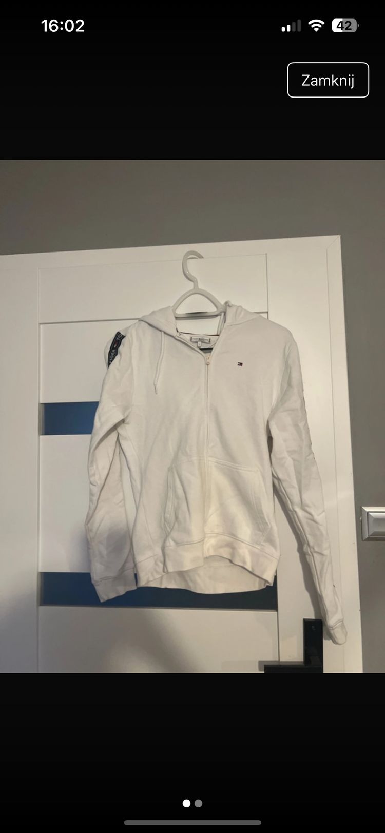 Tommy Hilfiger White Hoodie product image