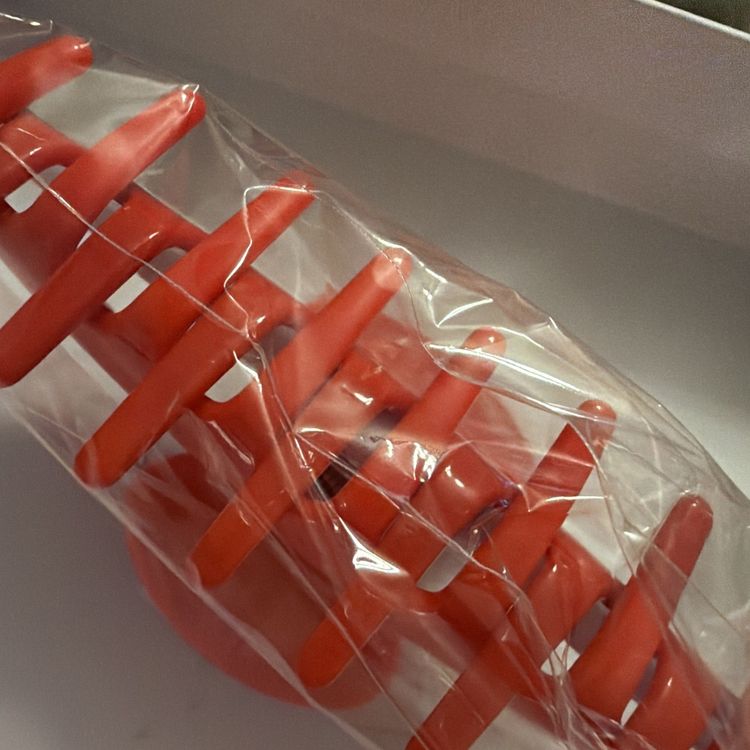 Harvey Nichols Branded Deep Orange Hair Claw Clip - New Sealed Bag image 2