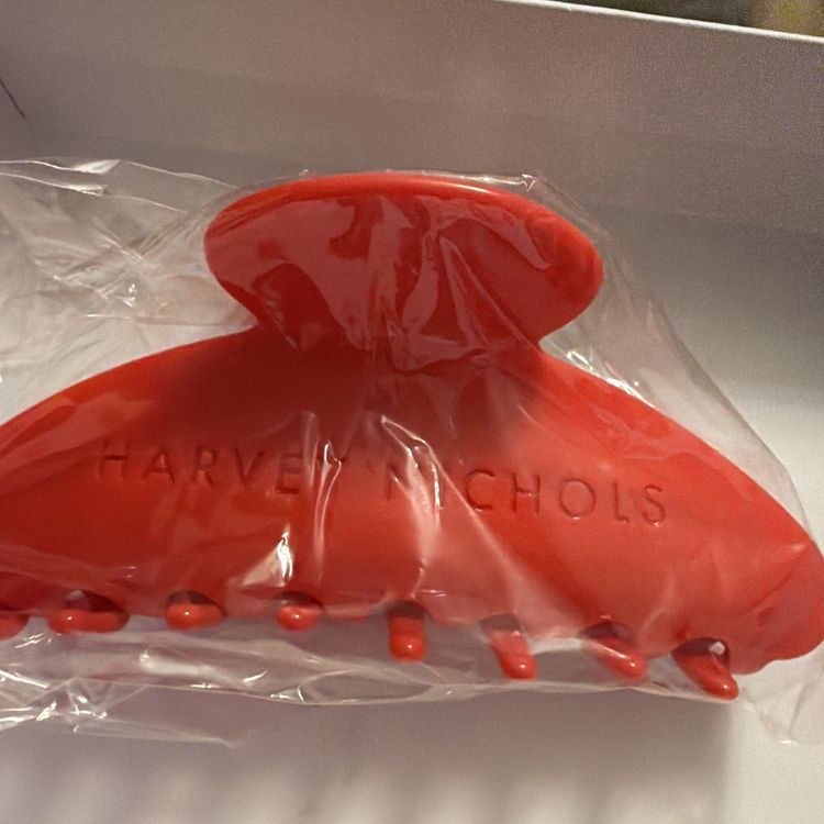 Harvey Nichols Branded Deep Orange Hair Claw Clip - New Sealed Bag image 1