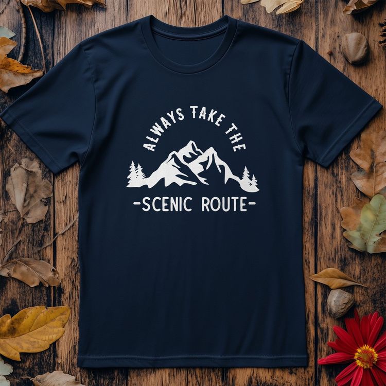 Always Take the Scenic Route T-Shirt image 1