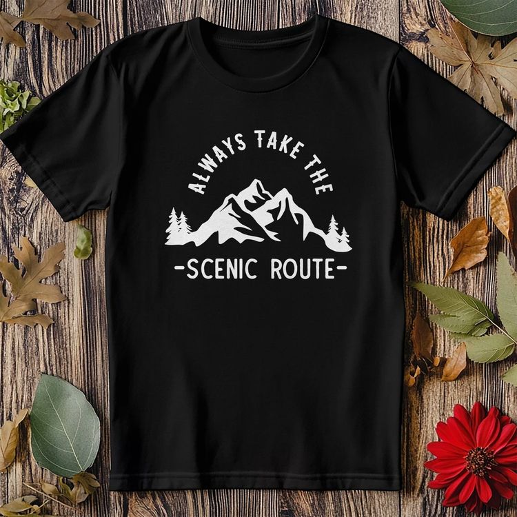 Always Take the Scenic Route T-Shirt image 3