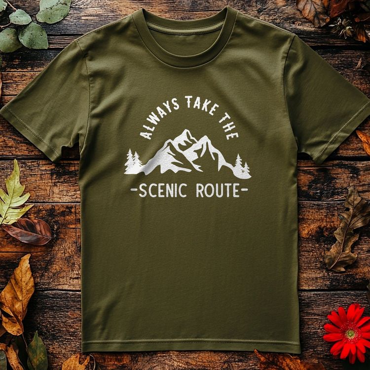Always Take the Scenic Route T-Shirt image 5