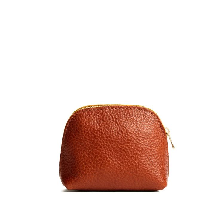 Portland Leather Small Brown Leather Pouch image 2